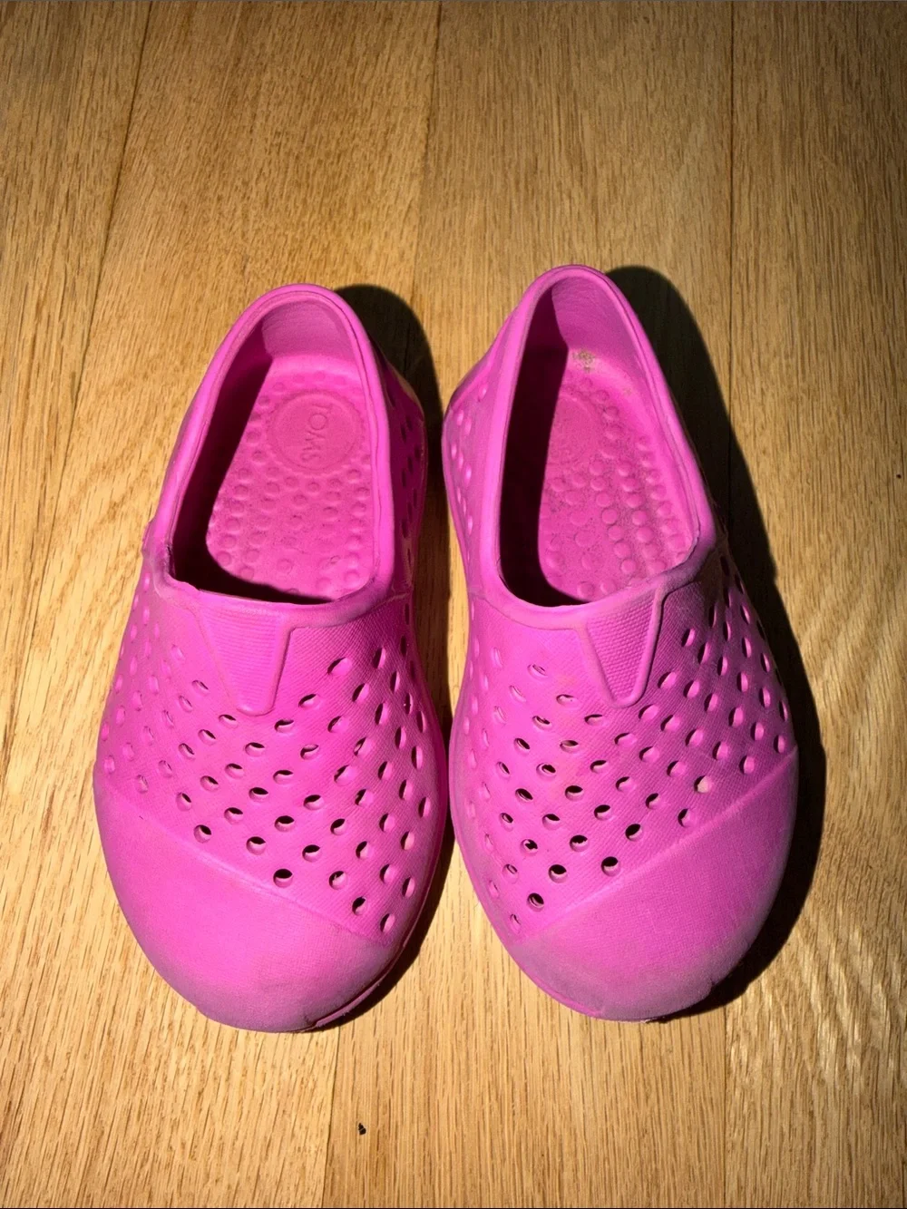 Toms Kids Pink Slip-On Water Shoes